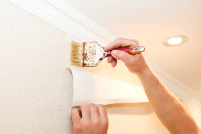Pose de papier peint à Anzy-le-Duc — revêtements muraux et toiles de verre